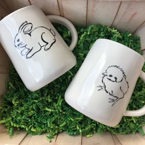 Rae Dunn double sided Easter mugs